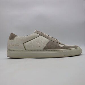 Common Projects Bball Low Grey White Suede Leather Men's EU 47 Made In Italy